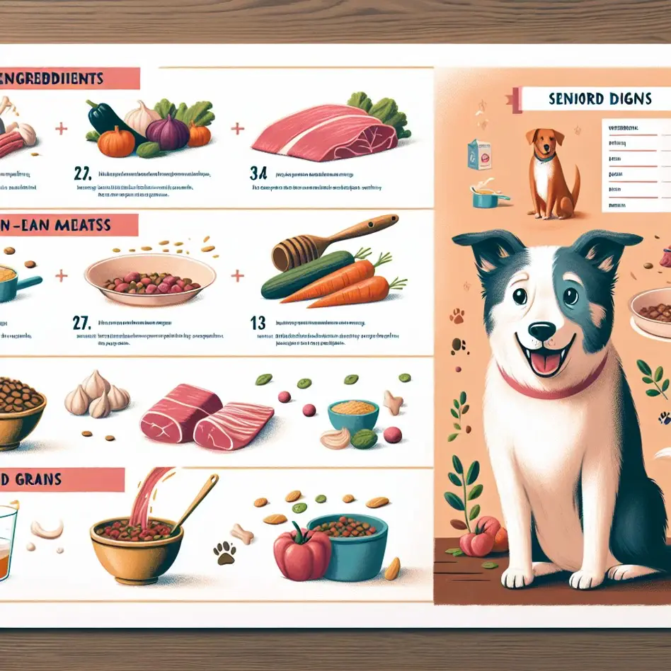 some food chart for Homemade Dog Food Recipes for Senior Dogs