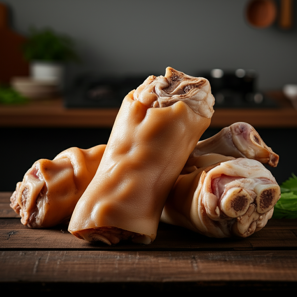 Generate a high-quality, relevant image prompt for an article about: Can Dogs Eat Pig Trotters?